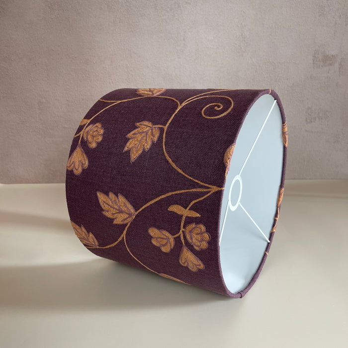 Embroidered floral fabric