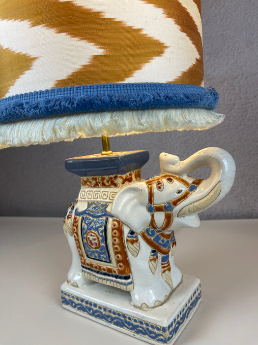 Duo IKAT & Ceramic Elephant