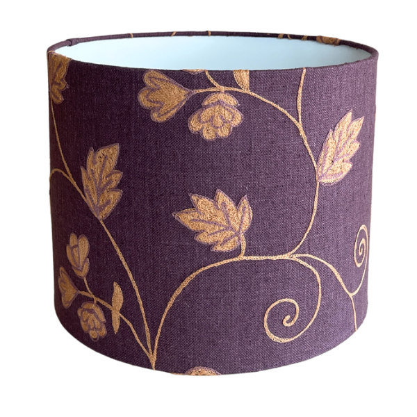 Embroidered floral fabric