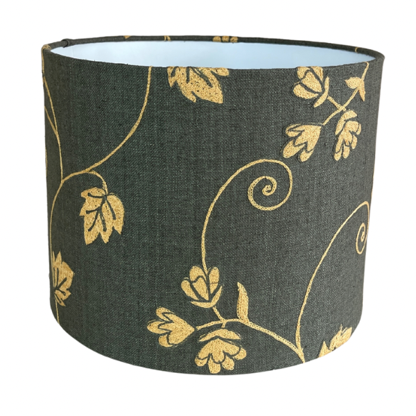 Embroidered floral fabric